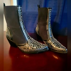 Nasty Girl studded cowboy boots